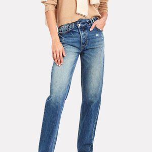 BOYISH by Her Casey Straight Frayed Leg Jeans